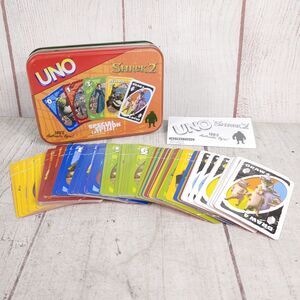 MISSING 1 CARD - 2004 SHREK 2 Uno Special Edition Card Game w/ TIN - USED